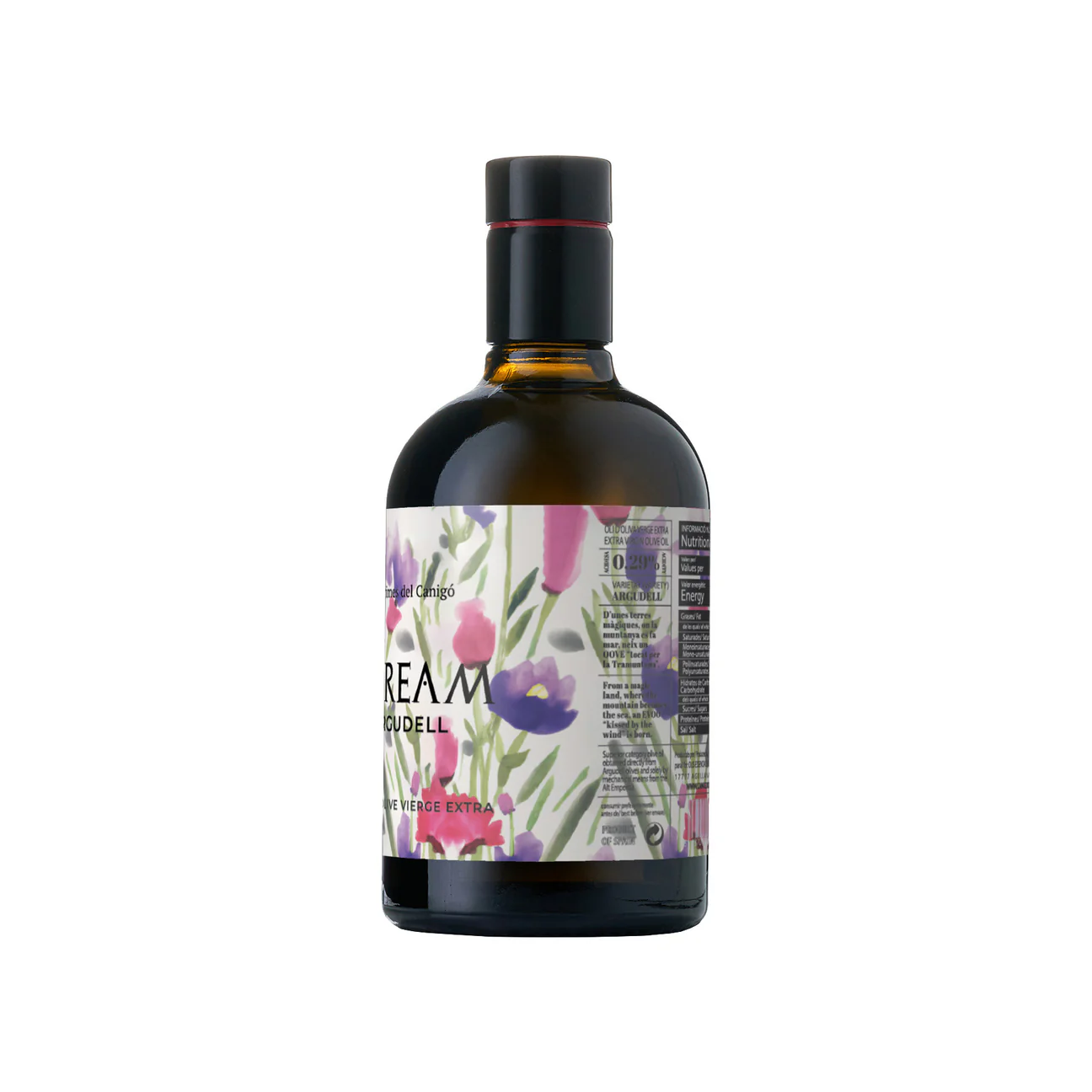 Auream Argudell – Aceite de Oliva Virgen Extra (AOVE) Español Premium 500ml (16.9 fl oz) – Llàgrimes del Canigó - Casa Alicia Ultramarinos