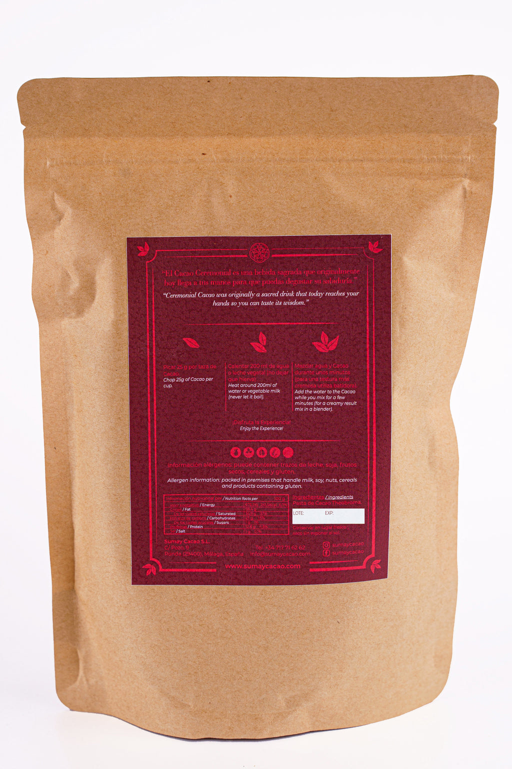 Cacao Sabores de Temporada 350g (Picado) - Perú - Casa Alicia Ultramarinos