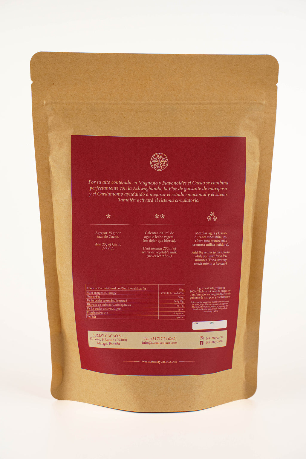 Cacao Equilibrio 350g (Picado) - Perú - Casa Alicia Ultramarinos