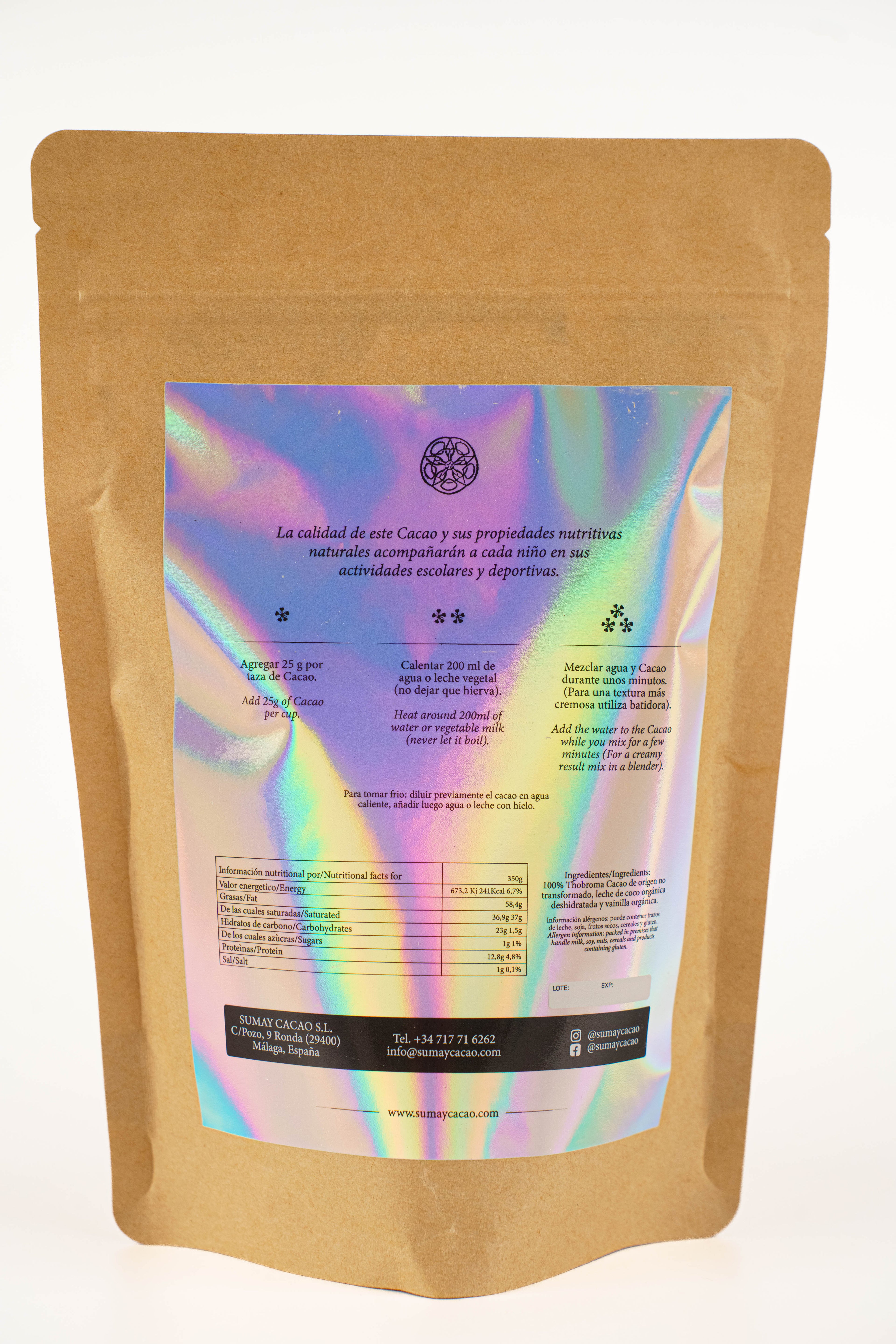 Cacao Kids 350g (Picado) - Perú - Casa Alicia Ultramarinos