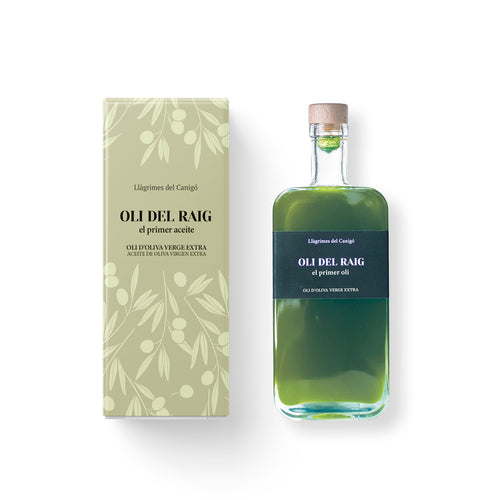 AOVE sin filtrar Oli del Raig 2025 – Cosecha temprana 500ml / 16 fl oz – Argudell Variety – Llàgrimes del Canigó - Casa Alicia Ultramarinos