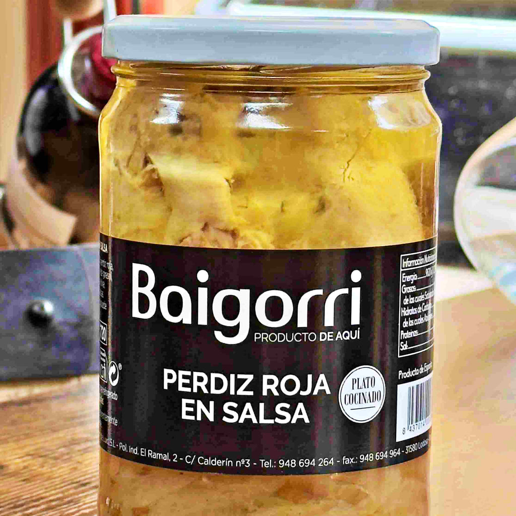 Perdiu Roja a Salsa – Baigorri