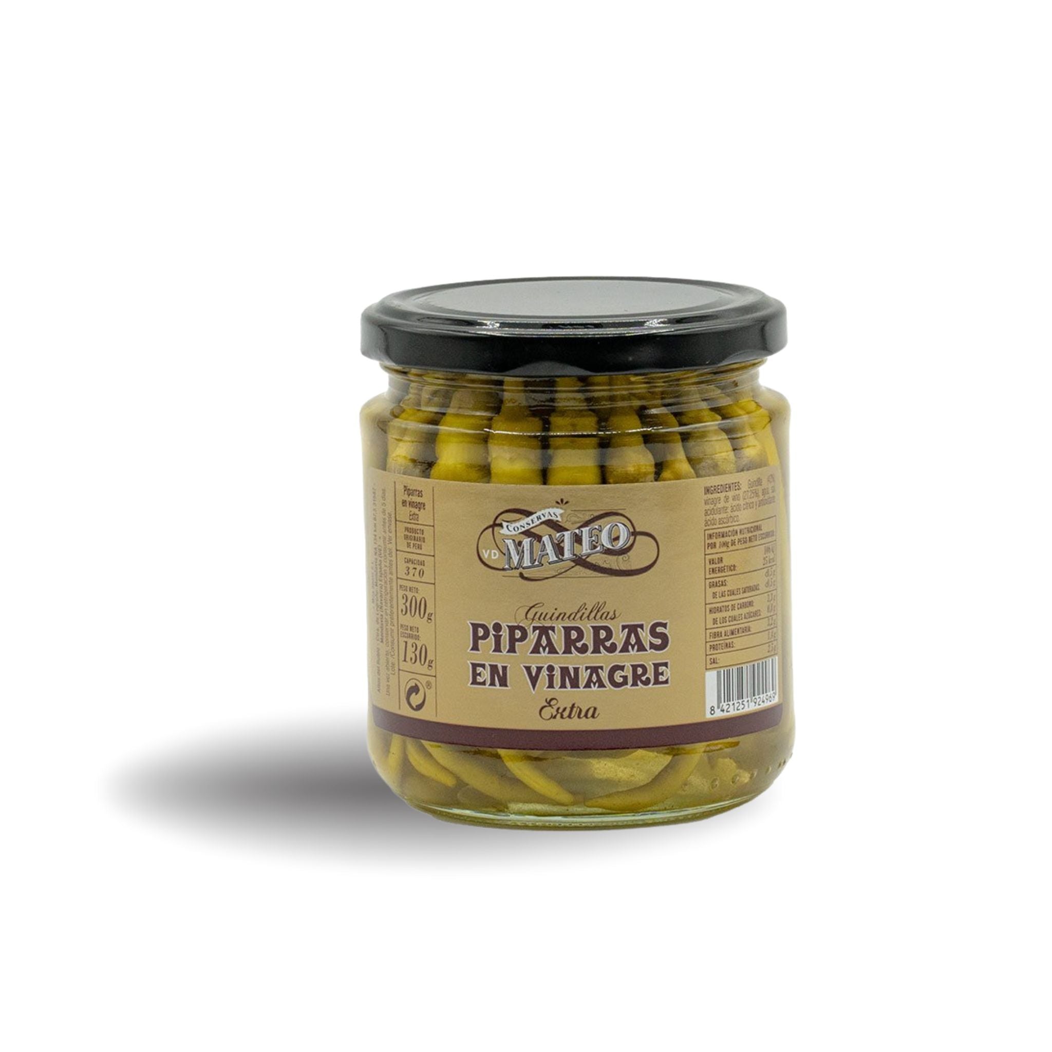 Piparra en vinagre extra- Mateos