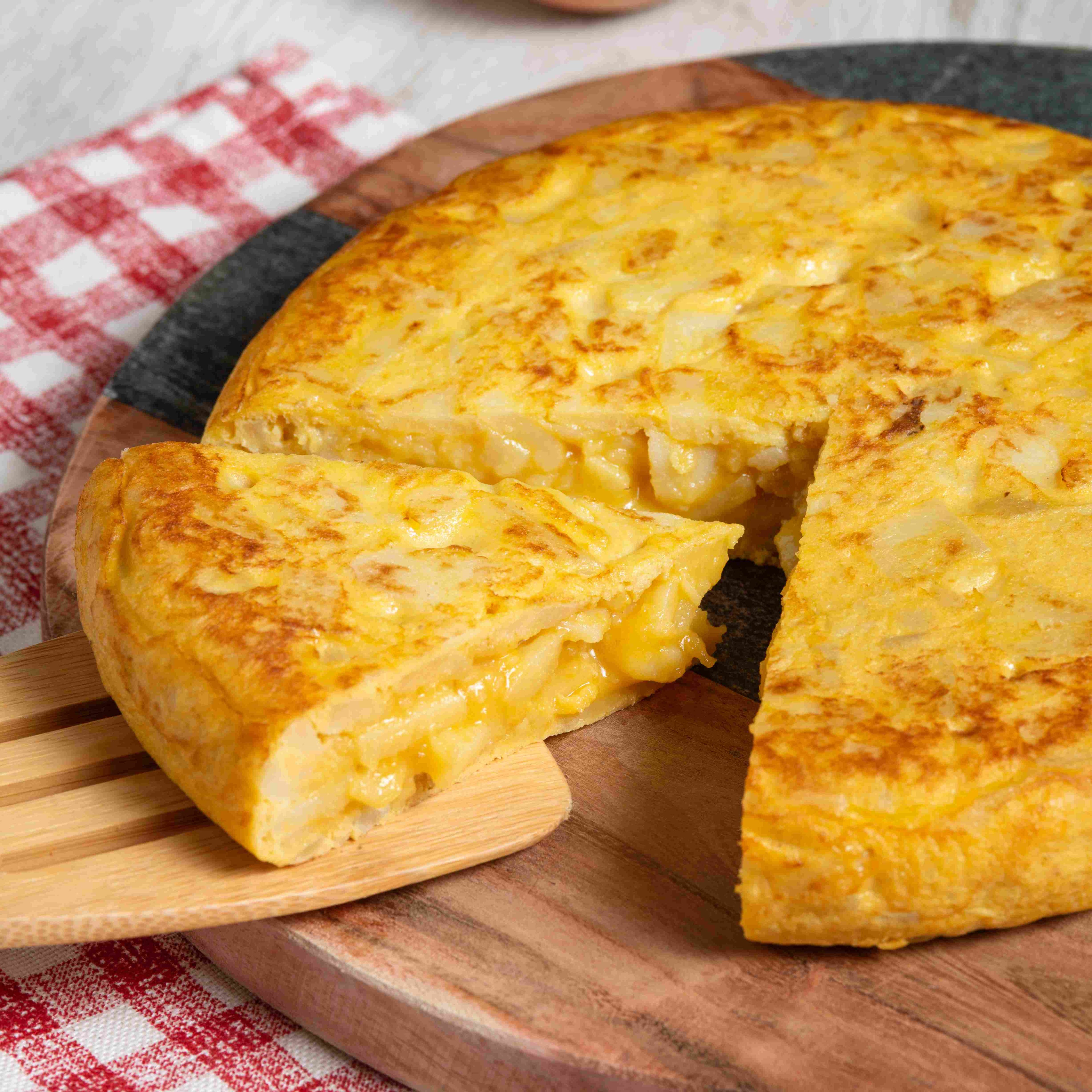 Tortilla de patata. Lista para llevar