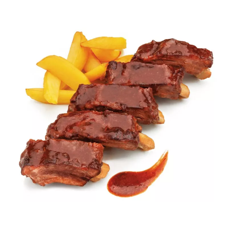 Costillas de cerdo con Salsa Barbacoa- Cascajares