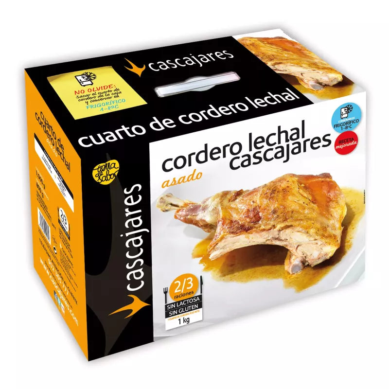 Cuarto de Cordero Lechal asado - Cascajares