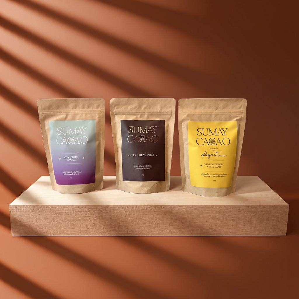 Trilogía de Cacao Ceremonial (3 × 350g Picado) - Casa Alicia Ultramarinos