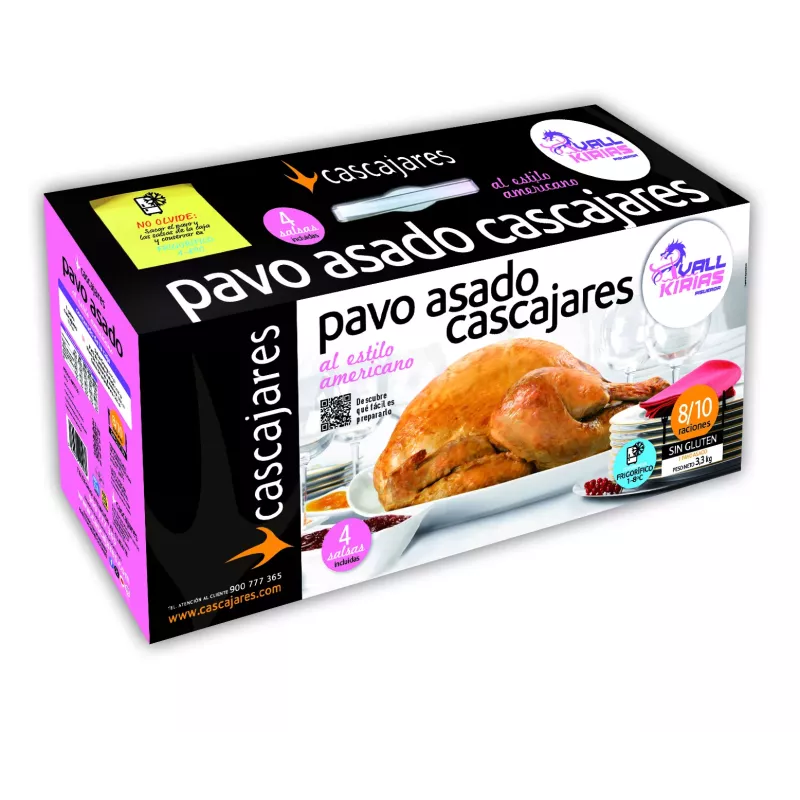 Pavo Asado al estilo americano "Vallkirias Pisuerga"