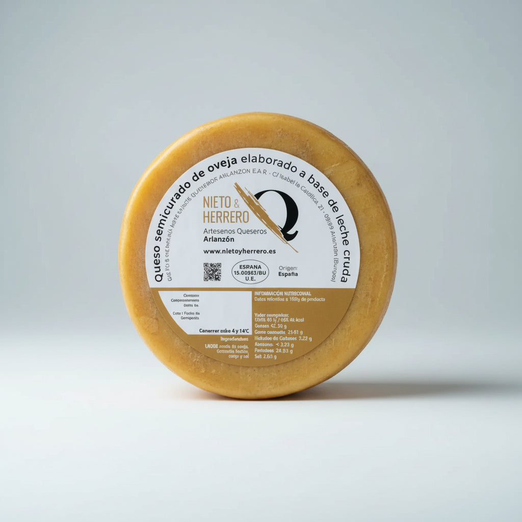 Queso artesano semicurado 875 gr. - Arlanzón